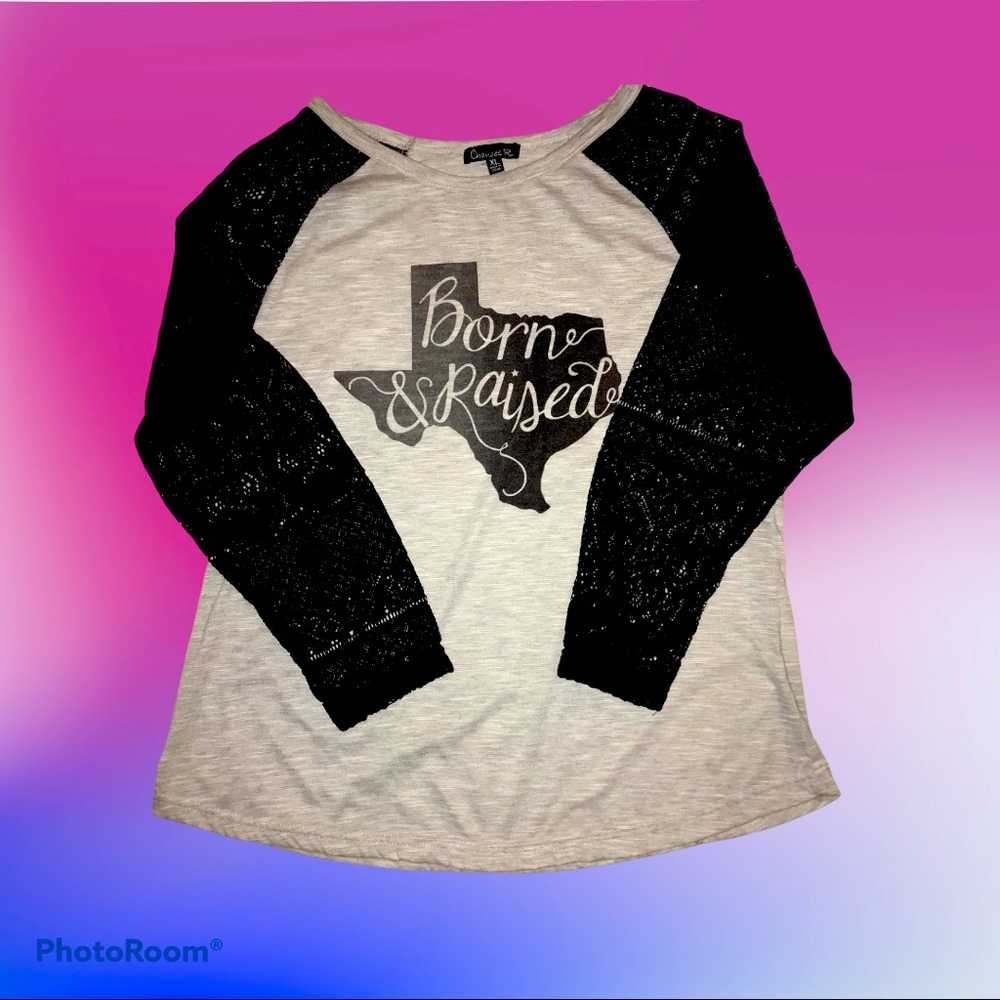 Casual shirt 3/4 lace sleeve